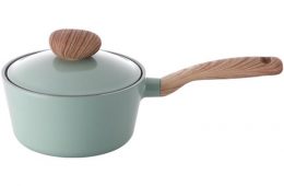 Neoflam Retro 18cm Sauce Pan 1.8L Green Demer Induction with Die-Casted Lid