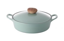 Neoflam Retro 22cm Casserole 2.8L Green Demer Induction with Die-Casted Lid