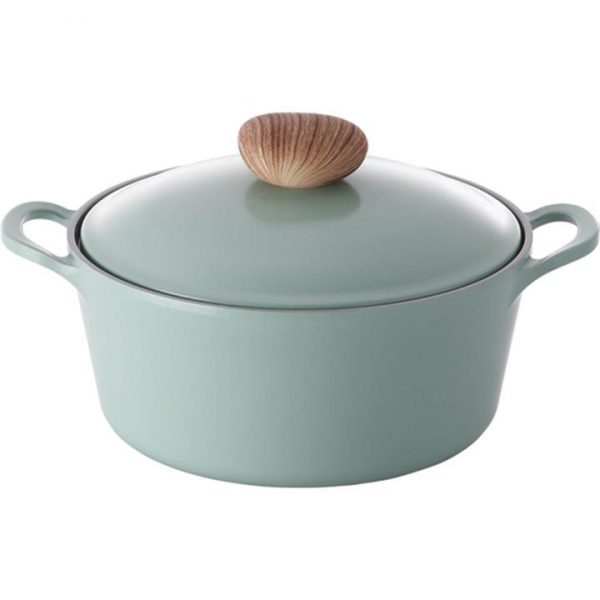 Kitchen Style - Neoflam Retro 26cm Casserole 5.5L Green Demer Induction with Die-Casted Lid - Casseroloes