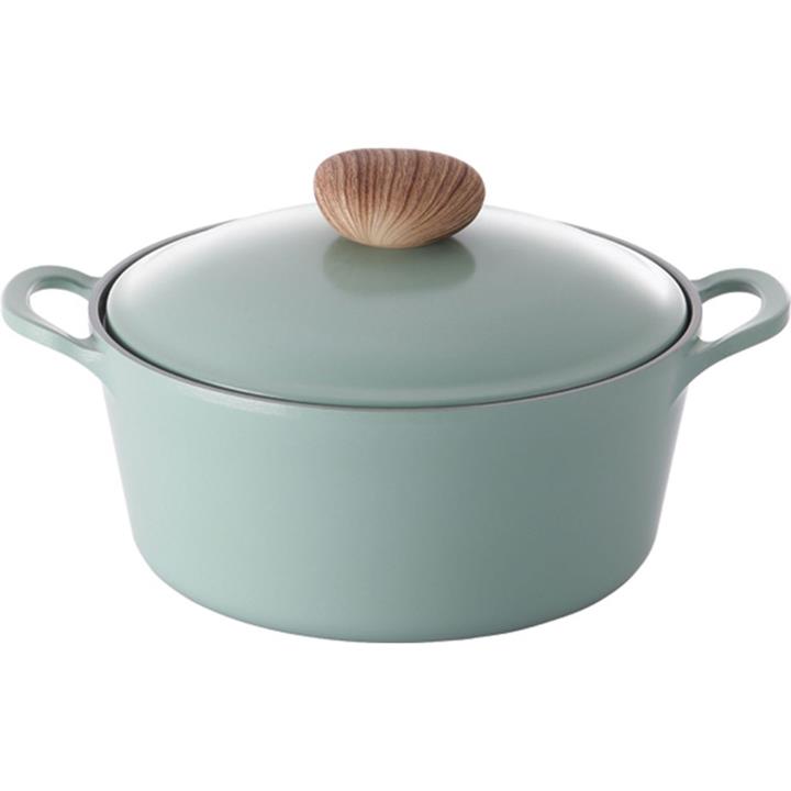 Neoflam Retro 26cm Casserole 5.5L Green Demer Induction with Die-Casted Lid