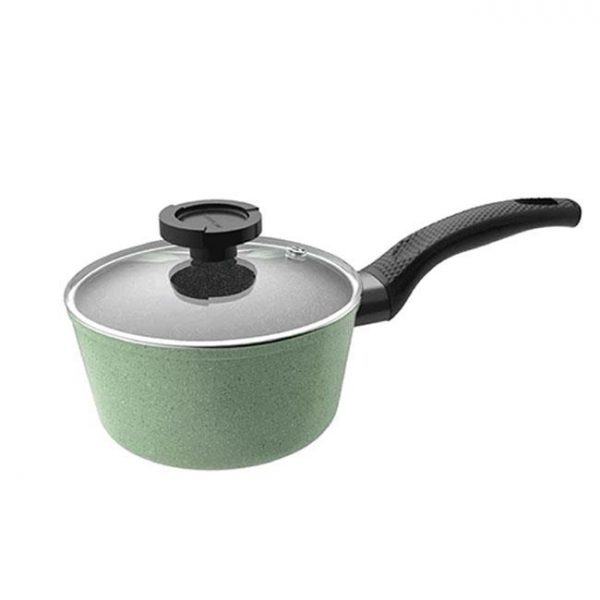Kitchen Style - Neoflam Saucepan 18cm Green marble + glass lid - Luke Hines - Kitchen Supplies