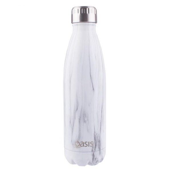 Kitchen Style - Oasis Stainless Steel Insulated Drink Bottle 500ml Marble - Drinkware