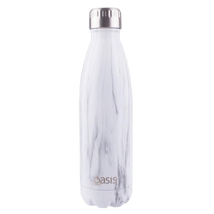 Oasis Stainless Steel Insulated Drink Bottle 500ml Marble