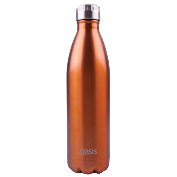 Oasis Stainless Steel Insulated Drink Bottle 750ml Champagne