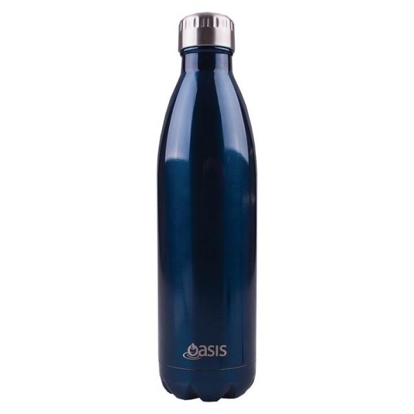 Kitchen Style - Oasis Stainless Steel Insulated Drink Bottle 750ml Navy - Drinkware