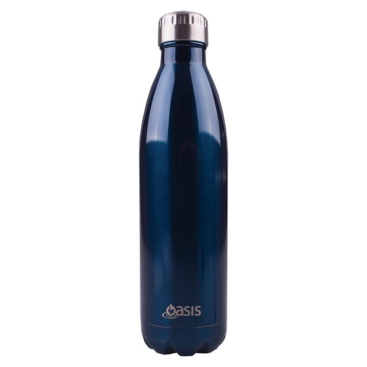 Oasis Stainless Steel Insulated Drink Bottle 750ml Navy