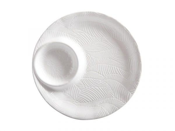 Kitchen Style - Panama Chip & Dip 32cm White Gift Boxed - Dinner Plates