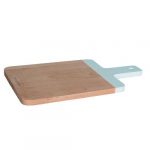 Kitchen Style - Peer Sorensen Acacia Beech wood serving board with slot handle Colour: Duck Egg Blue 42.5 x 23.2 x 1.5cm - Kitchen Supplies