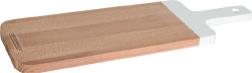 Peer Sorensen Acacia Beech wood serving board with slot handle Colour: White 48.3 x 16 x 1.5cm