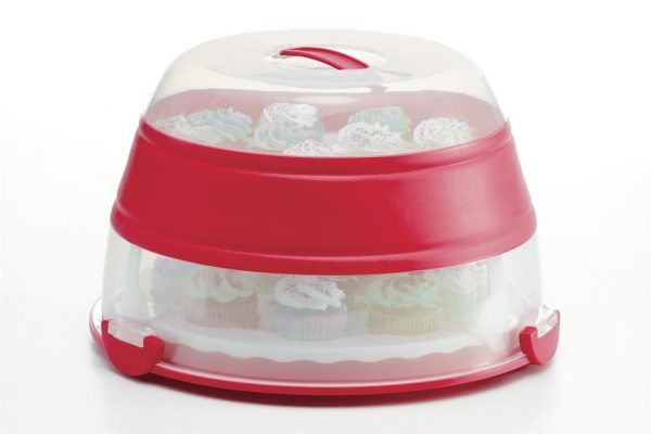 Kitchen Style - Progressive Collapsible Cupcake and Cake Carrier - Bakeware