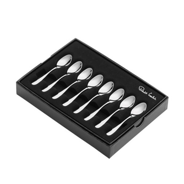 Kitchen Style - Robert Welch Arden Bright Espresso Spoon Set of 8 - Cutlery Set