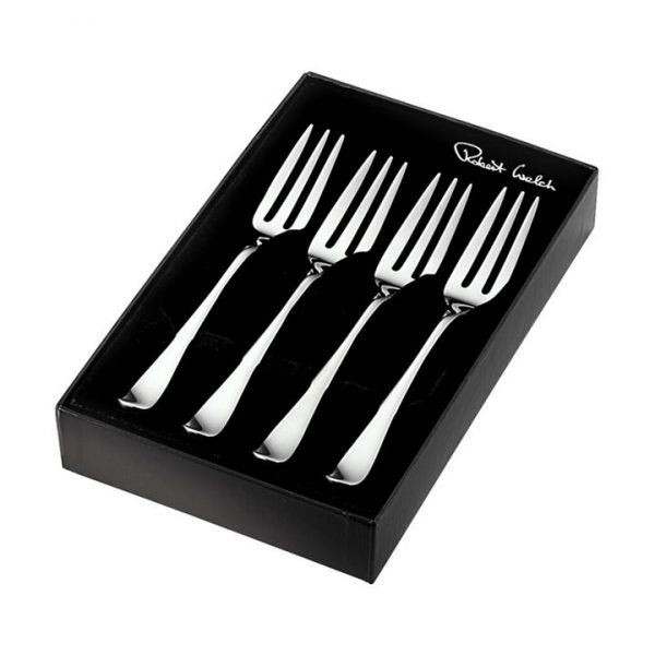 Kitchen Style - Robert Welch Radford Bright Pastry Fork Set of 4 - Cutlery Set