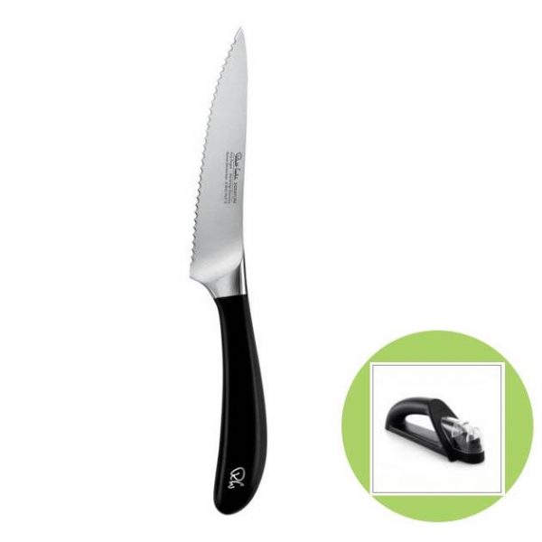 Kitchen Style - Robert Welch Signature Utility Knife 12cm Serrated - Cutlery