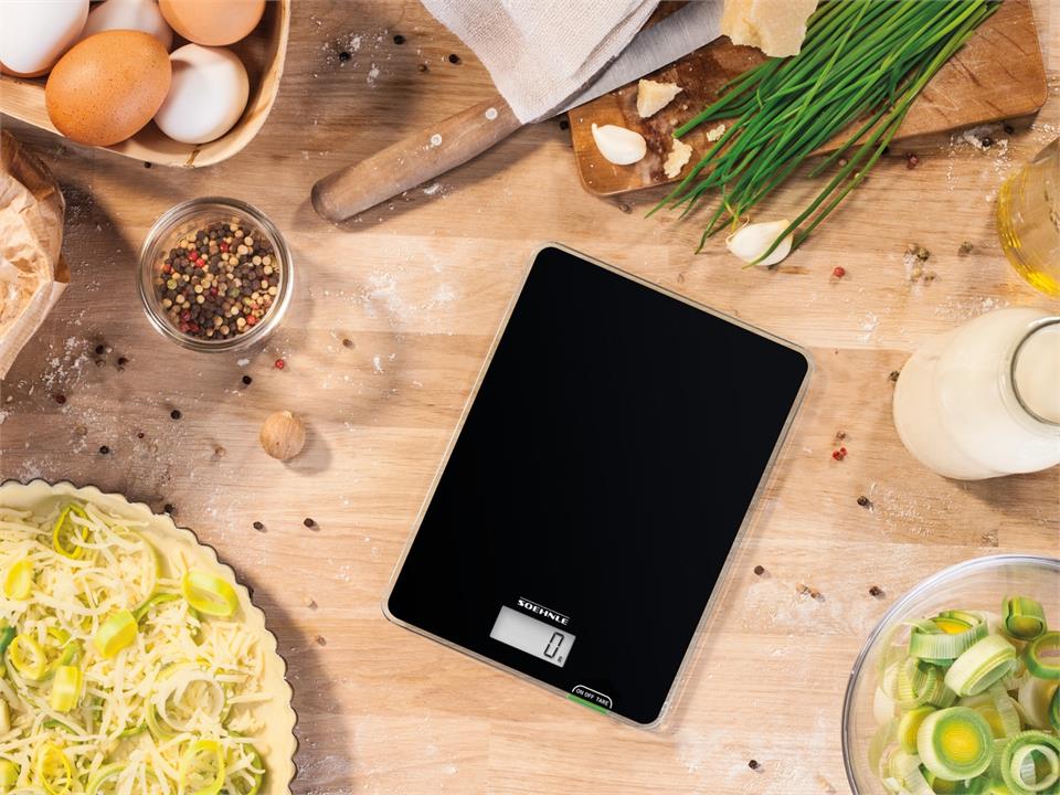 Soehnle Page Compact 100 Electronic Kitchen Scale 5kg/1gm/Ml Black