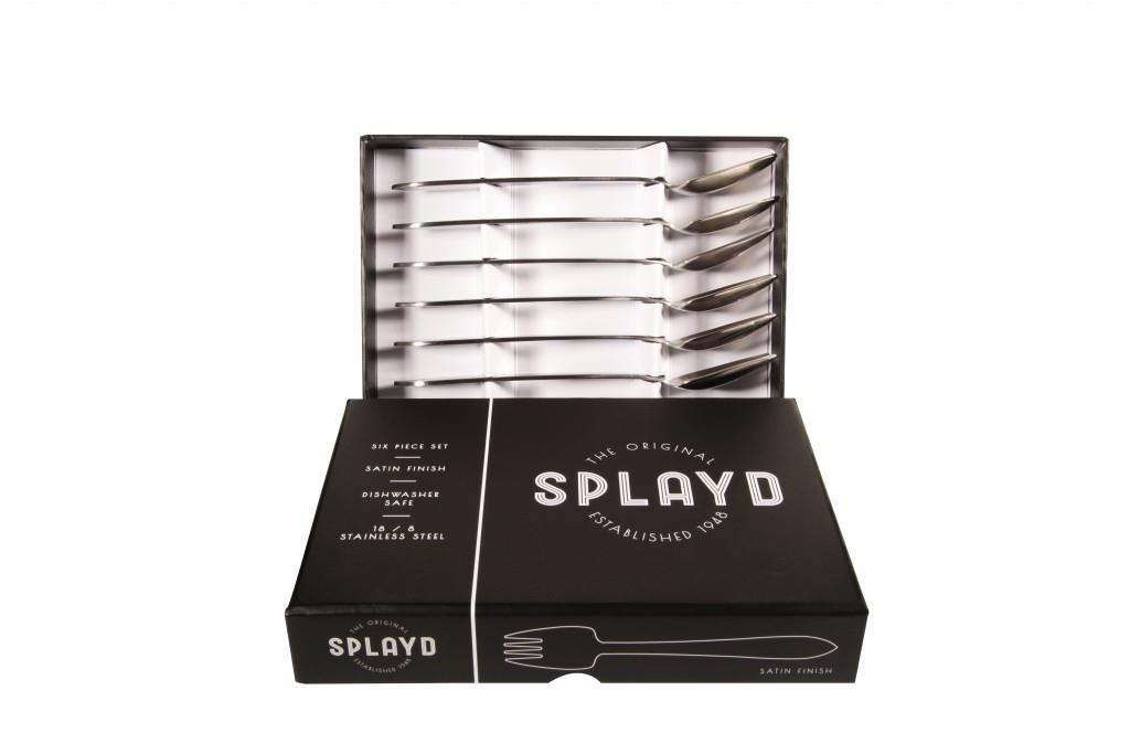 Splayd Black Label Stainless Steel Satin 6pc Set