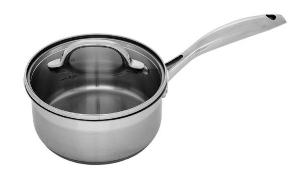 Kitchen Style - Swiss Diamond Premium Steel 16cm x 7.5cm 1.5l Saucepan with lid - Cookware