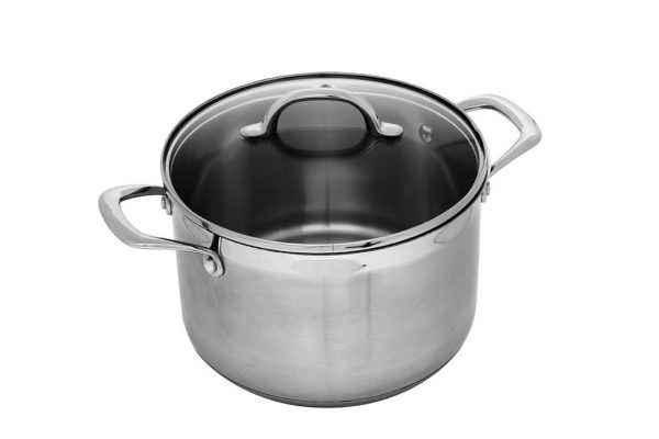 Kitchen Style - Swiss Diamond Premium Steel 20cm x 13cm 4l Cooking Pot with lid - Cookware