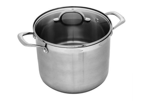 Kitchen Style - Swiss Diamond Premium Steel 26cm x 22cm 11.0l Stock Pot with lid - Cookware