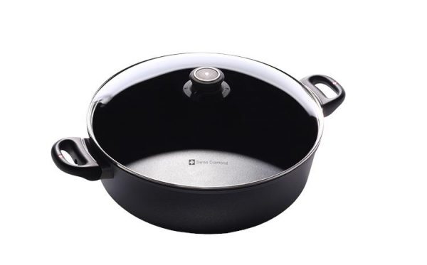 Kitchen Style - Swiss Diamond XD 32cm X 10cm Braiser with Glass Vented Lid 6.8L - Cookware