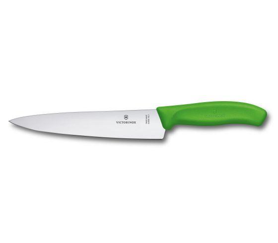 Victorinox Cooks Carving Knife 19cm Wide Blade Classic Green Blister