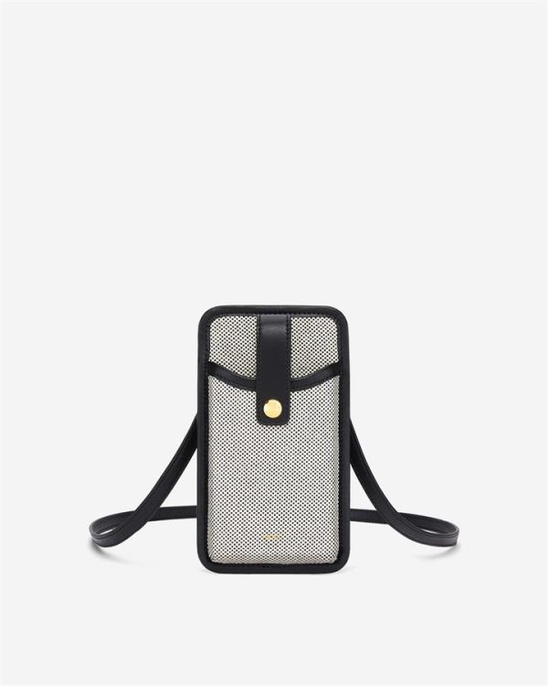 JW PEI - Aylin Canvas Phone Bag - Black - Apparel & Accessories > Handbags
