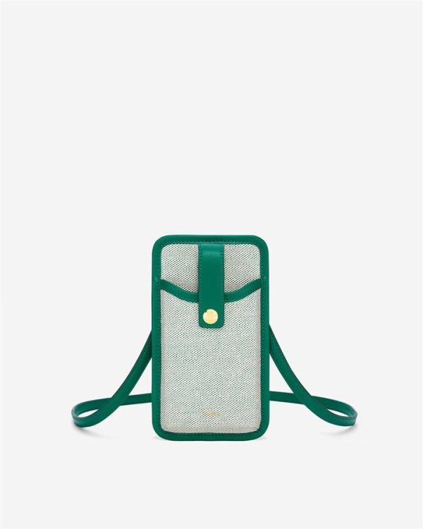 JW PEI - Aylin Canvas Phone Bag - Dark Green - Apparel & Accessories > Handbags