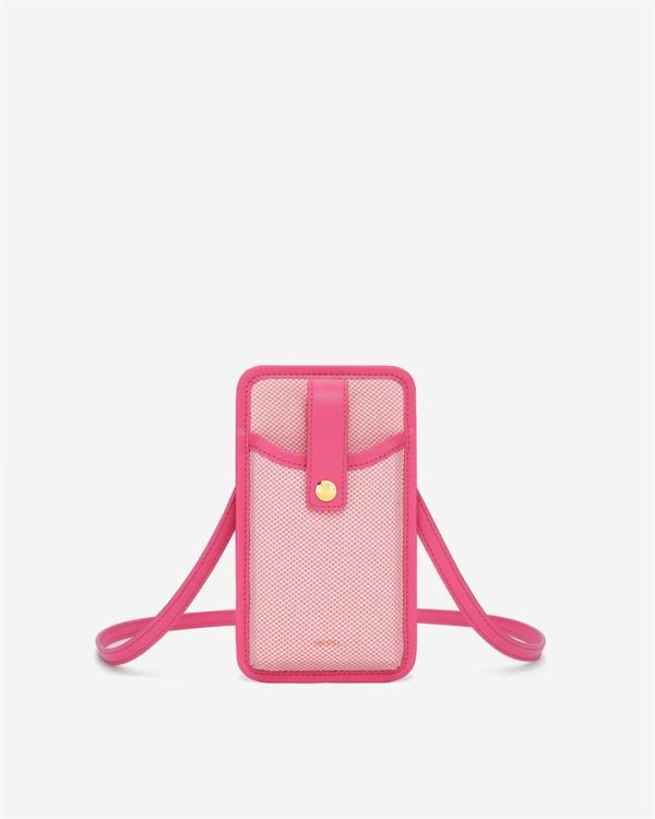 JW PEI - Aylin Canvas Phone Bag - Rose Red - Apparel & Accessories > Handbags