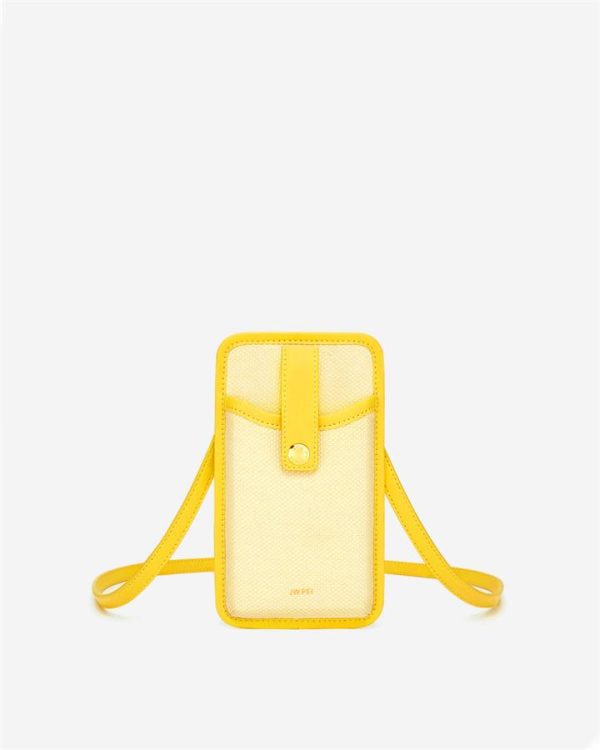 JW PEI - Aylin Canvas Phone Bag - Yellow - Apparel & Accessories > Handbags