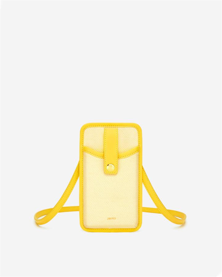 Aylin Canvas Phone Bag – Yellow