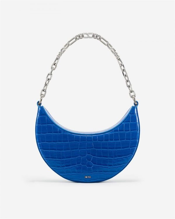 JW PEI - Carly Medium Shoulder Bag - Classic Blue - Fashion Women Vegan Bag - Apparel & Accessories > Handbags