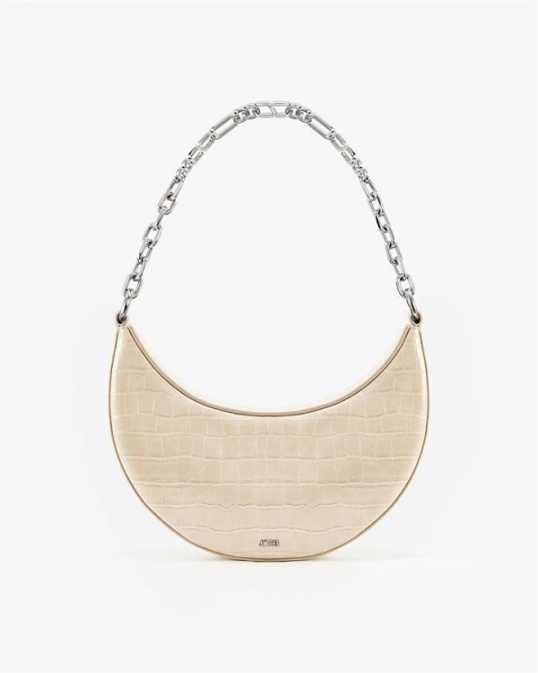 JW PEI - Carly Medium Shoulder Bag - Light Beige - Fashion Women Vegan Bag - Apparel & Accessories > Handbags
