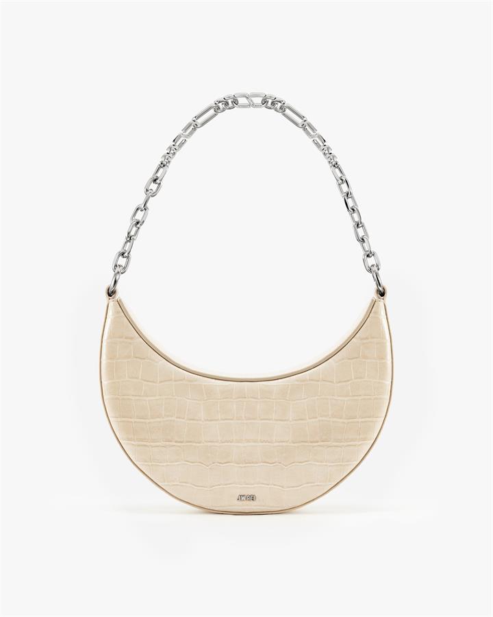 Carly Medium Shoulder Bag – Light Beige – Fashion Women Vegan Bag