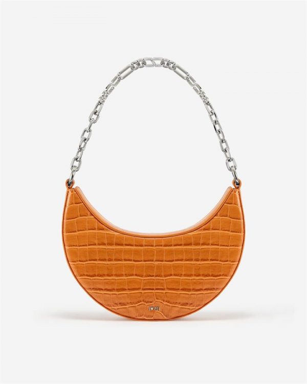 JW PEI - Carly Medium Shoulder Bag - Orange - Fashion Women Vegan Bag - Apparel & Accessories > Handbags