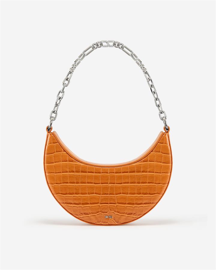 Carly Medium Shoulder Bag – Orange – Fashion Women Vegan Bag