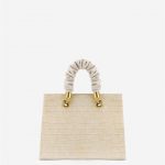 JW PEI - Ella Top Handle Bag - Light Beige Croc - Apparel & Accessories > Handbags