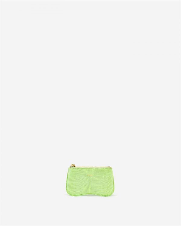 JW PEI - Eva Card Holder - Lime Green Lizard - Apparel & Accessories > Handbags