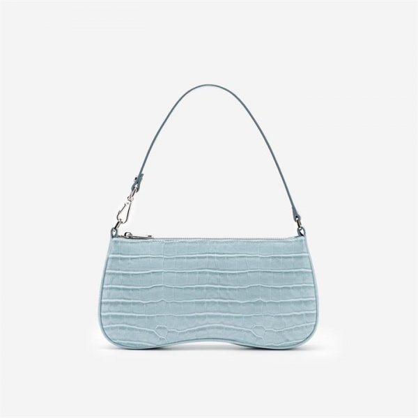 JW PEI - Eva Shoulder Bag - Ice Croc - Fashion Women Vegan Bag - Apparel & Accessories > Handbags
