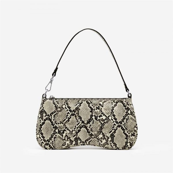 JW PEI - Eva Shoulder Bag - Natural Snake Embossed - Fashion Women Vegan Bag - Apparel & Accessories > Handbags