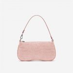 JW PEI - Eva Shoulder Bag - Pink Croc - Fashion Women Vegan Bag - Apparel & Accessories > Handbags