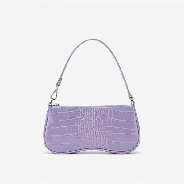 JW PEI - Eva Shoulder Bag - Purple Croc - Fashion Women Vegan Bag - Apparel & Accessories > Handbags