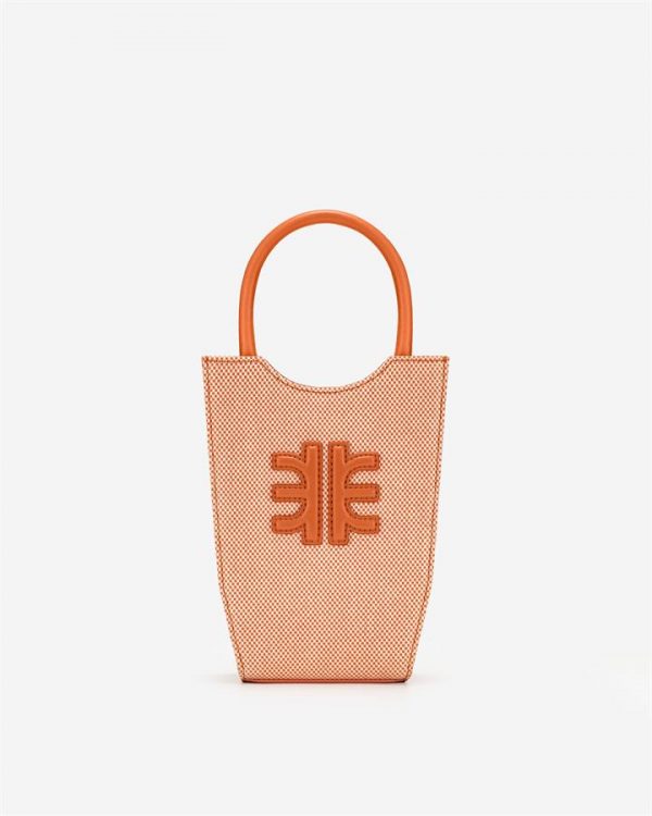 JW PEI - FEI Canvas Mini Tote Bag - Orange - Apparel & Accessories > Handbags