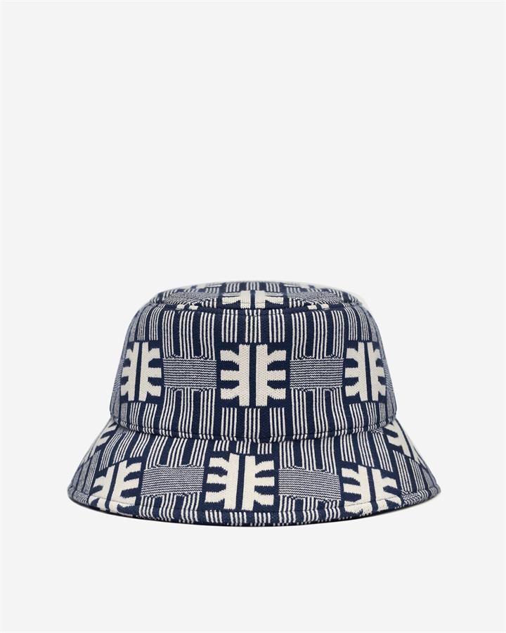 FEI Jacquard Knit Bucket Hat – Navy