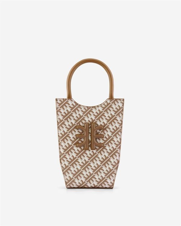JW PEI - FEI Mini Tote Bag - Brown - Fashion Women Vegan Bag - Apparel & Accessories > Handbags