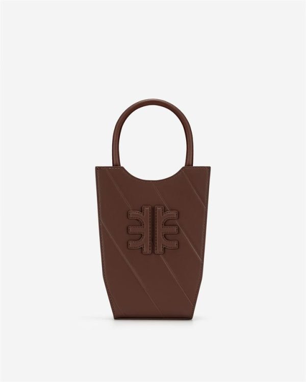JW PEI - FEI Twill Phone Bag - Brown - Apparel & Accessories > Handbags