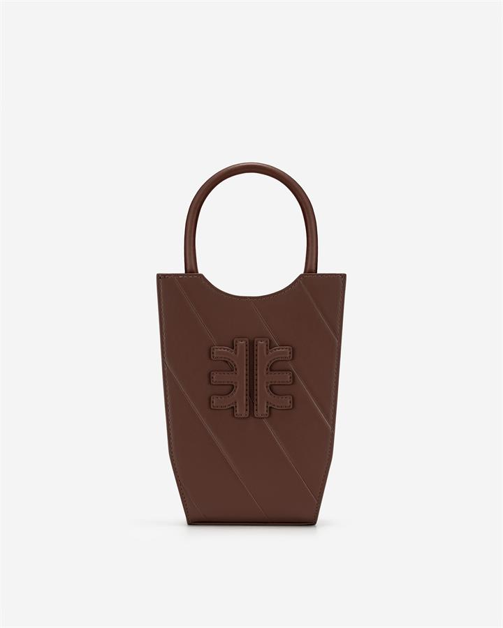 FEI Twill Mini Tote Bag – Brown