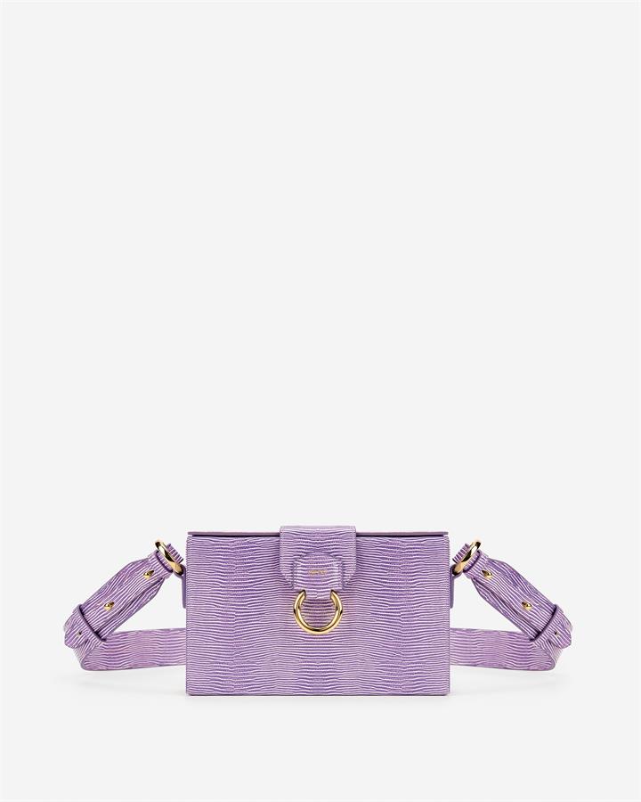 Grace Box Bag – Purple Lizard