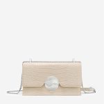 JW PEI - Jade Chain Bag -  Ivory Croc - Apparel & Accessories > Handbags