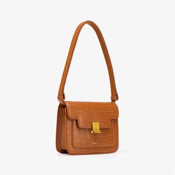 JW PEI - Kylee Bag - Toffee Croc - Apparel & Accessories > Handbags