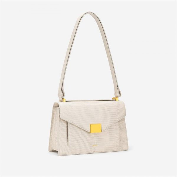 JW PEI - Lilian Bag - Ivory Lizard - Apparel & Accessories > Handbags