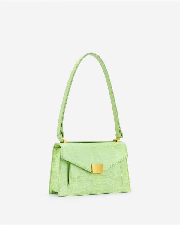 JW PEI - Lilian Bag - Lime Green Lizard - Fashion Women Vegan Bag - Apparel & Accessories > Handbags